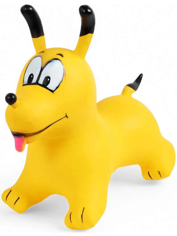 Попрыгун ZABIAKA «Собачка», 56×32×53 см, жёлтый