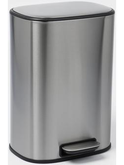 Ведро мусорное с педалью Stölz, 12 л, нержавеющая сталь, хром матовый