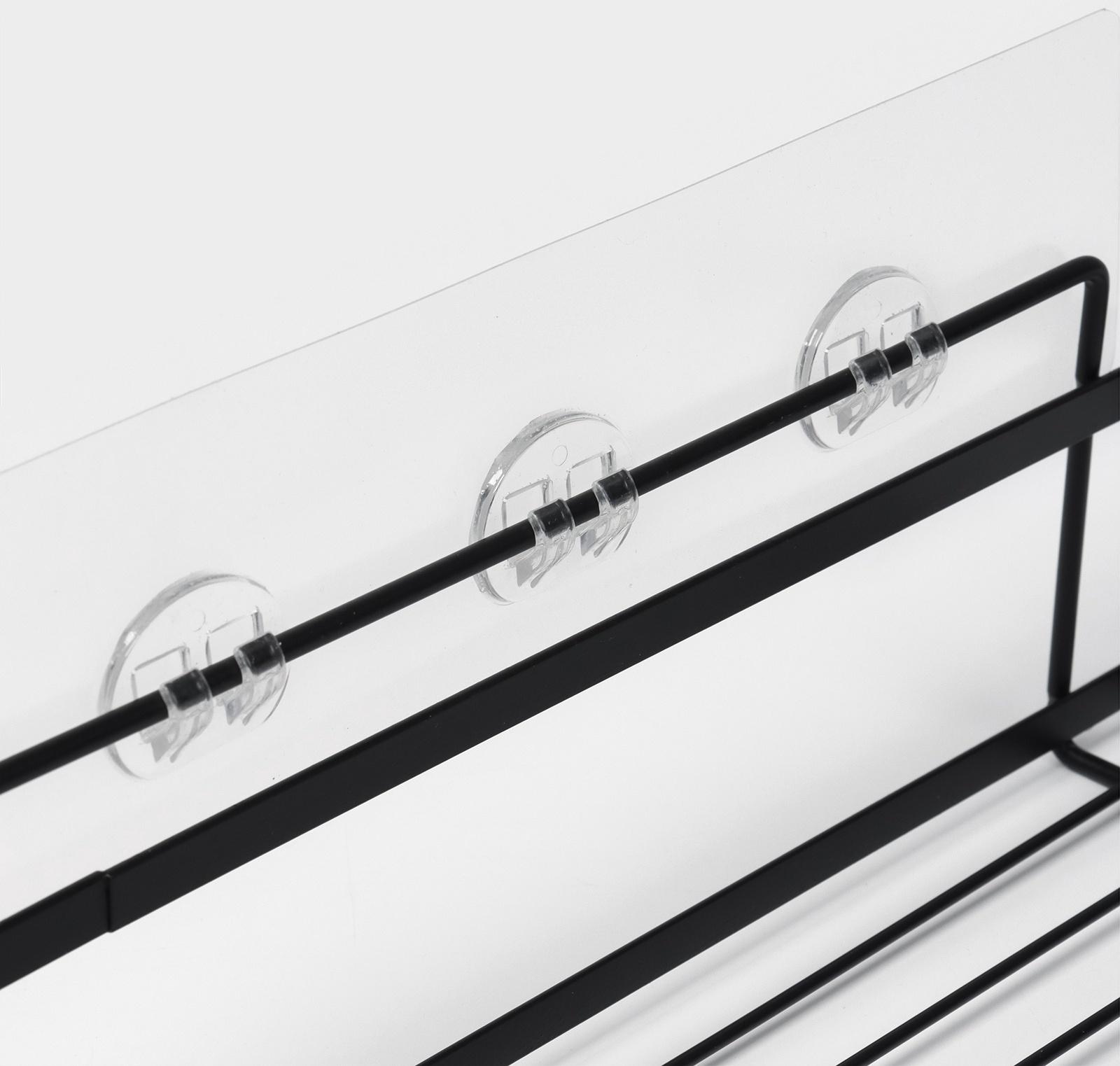 Полки для ванной Stölz, 2 шт., мыльница, чёрные