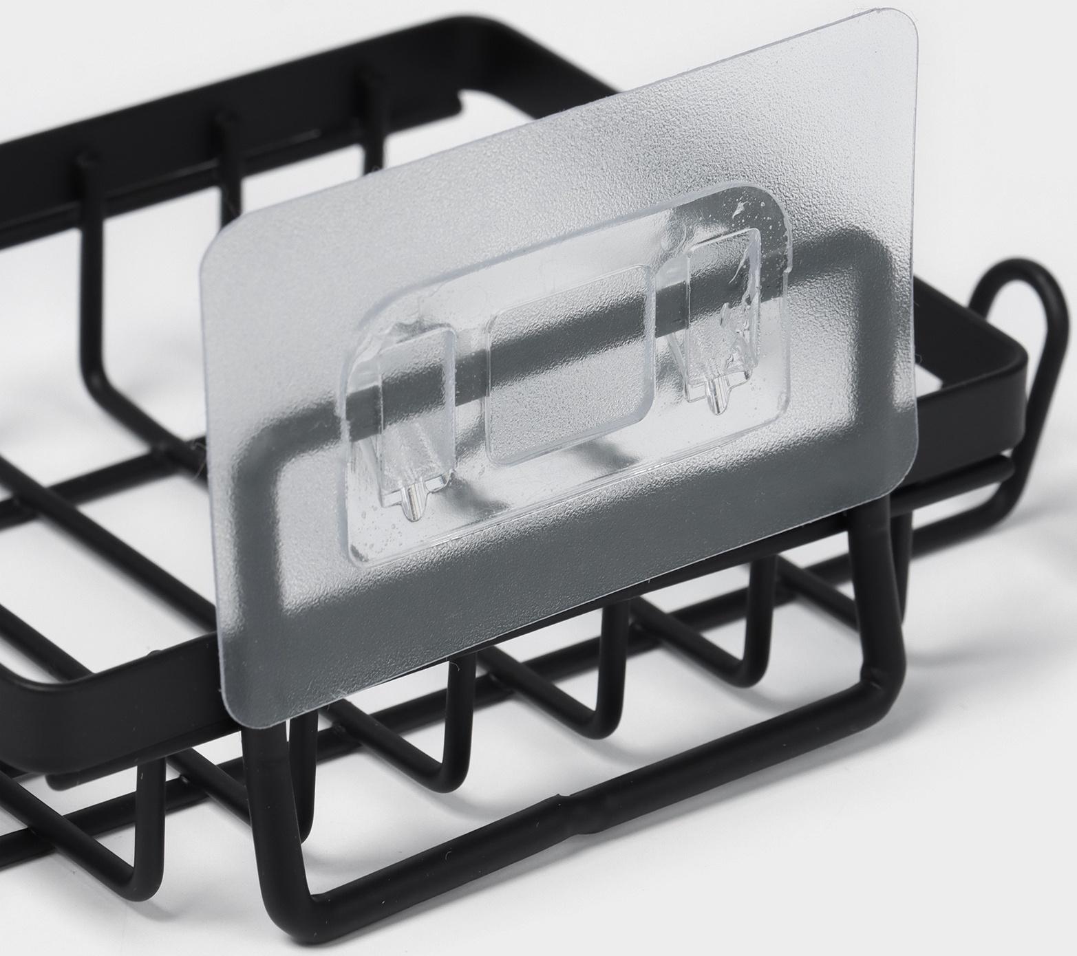 Полки для ванной Stölz, 2 шт., мыльница, чёрные