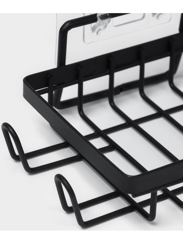 Полки для ванной Stölz, 2 шт., мыльница, чёрные