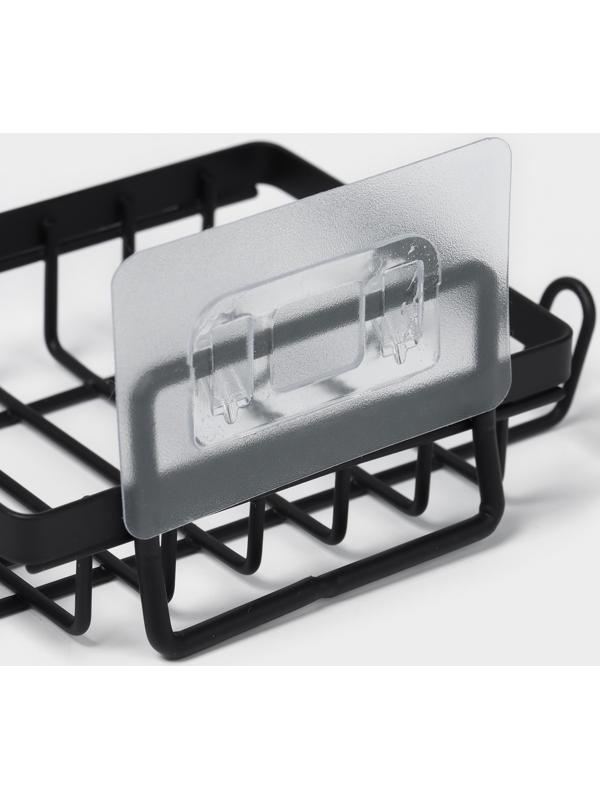 Полки для ванной Stölz, 2 шт., мыльница, чёрные