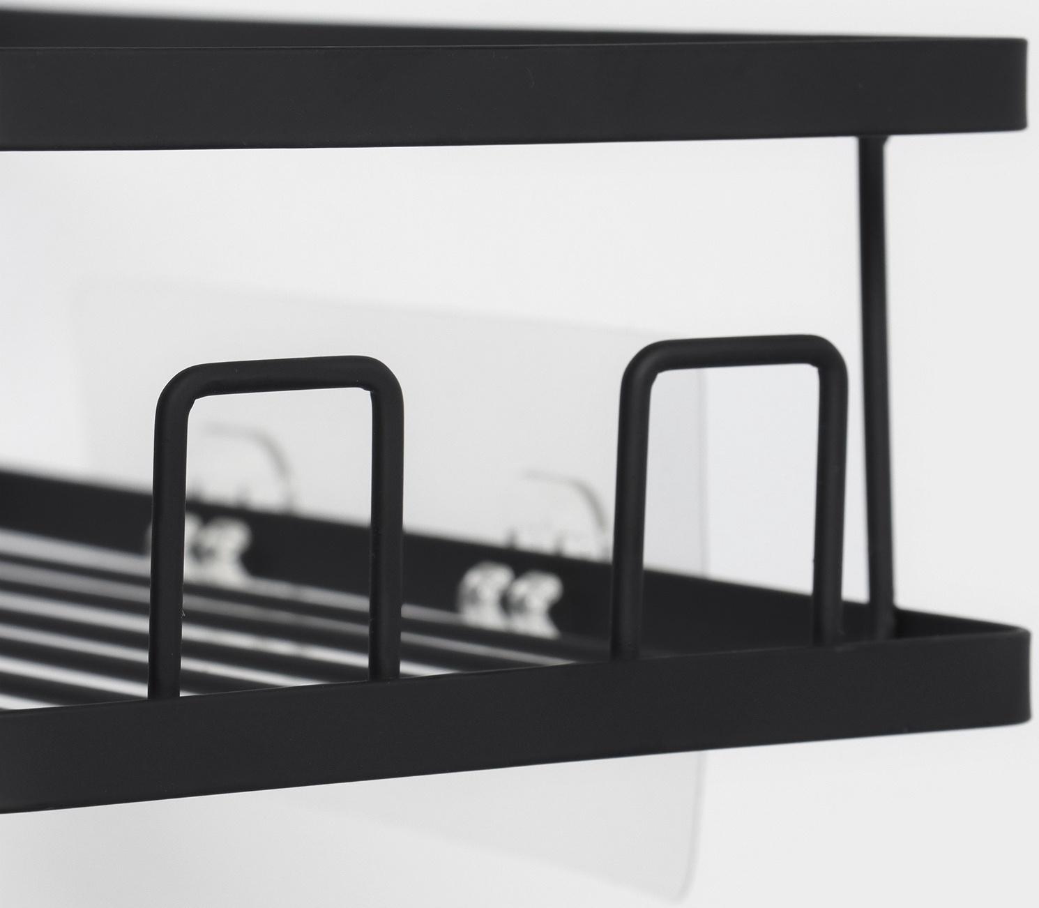 Полки для ванной Stölz, угловые, 2 шт., чёрные