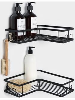 Полки для ванной Stölz, угловые, 2 шт., чёрные