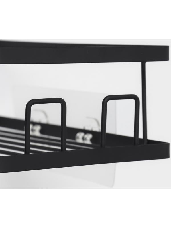 Полки для ванной Stölz, угловые, 2 шт., чёрные