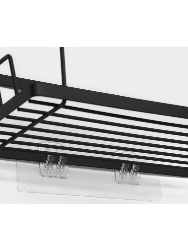 Полки для ванной Stölz, угловые, 2 шт., чёрные