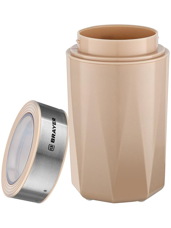 Кофемолка BRAYER 1189BR, электрическая, ножевая, 150 Вт, 60 грамм, бежевая