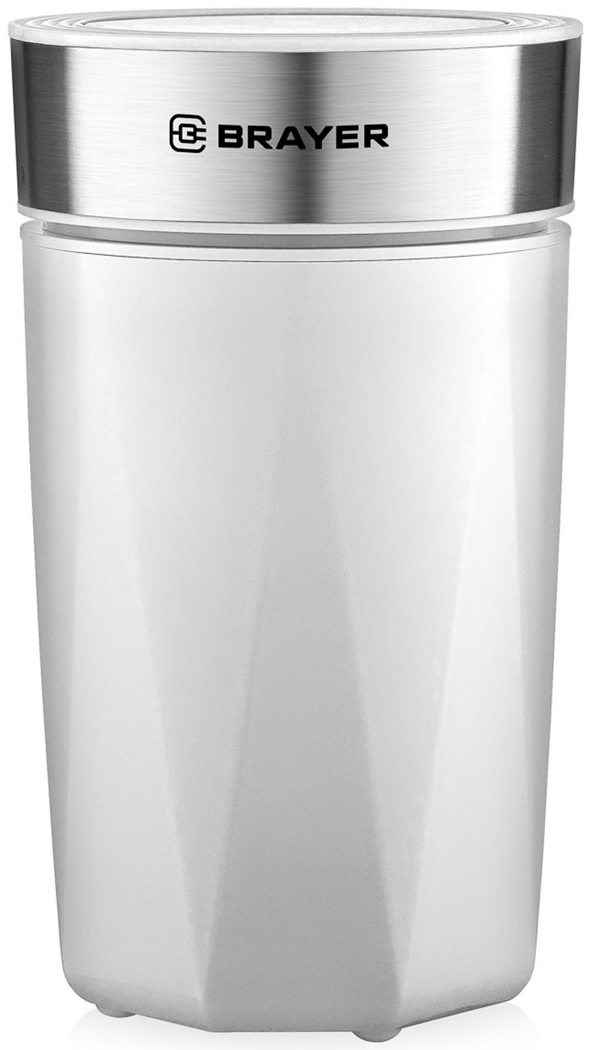 Кофемолка BRAYER 1188BR, электрическая, ножевая, 150 Вт, 60 грамм, белая