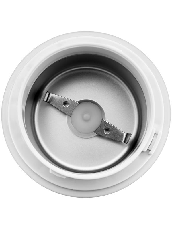 Кофемолка BRAYER 1188BR, электрическая, ножевая, 150 Вт, 60 грамм, белая