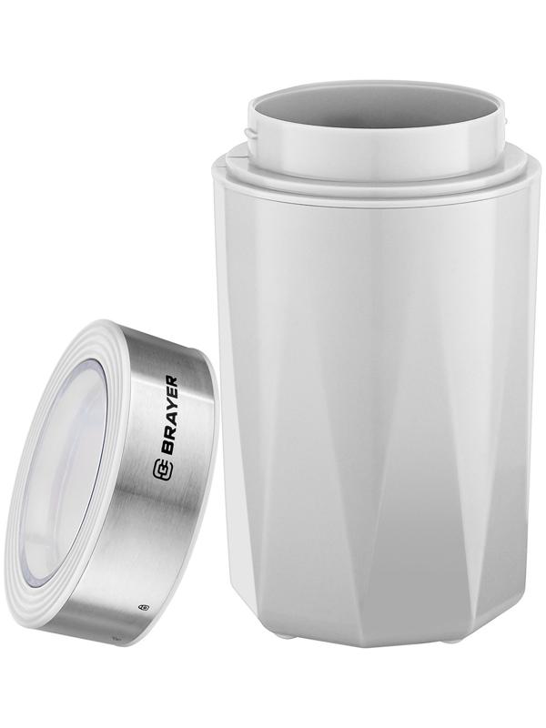 Кофемолка BRAYER 1188BR, электрическая, ножевая, 150 Вт, 60 грамм, белая