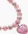 Браслет детский «Выбражулька» на затяжке, сердце с бусинами, розовый