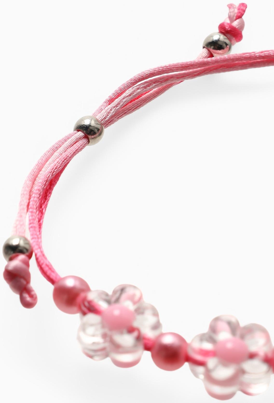 Браслет детский «Выбражулька» на затяжке, единорог с бусинами цветы, цветной