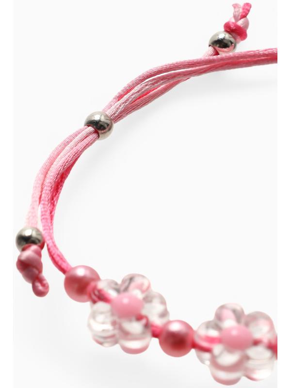 Браслет детский «Выбражулька» на затяжке, единорог с бусинами цветы, цветной