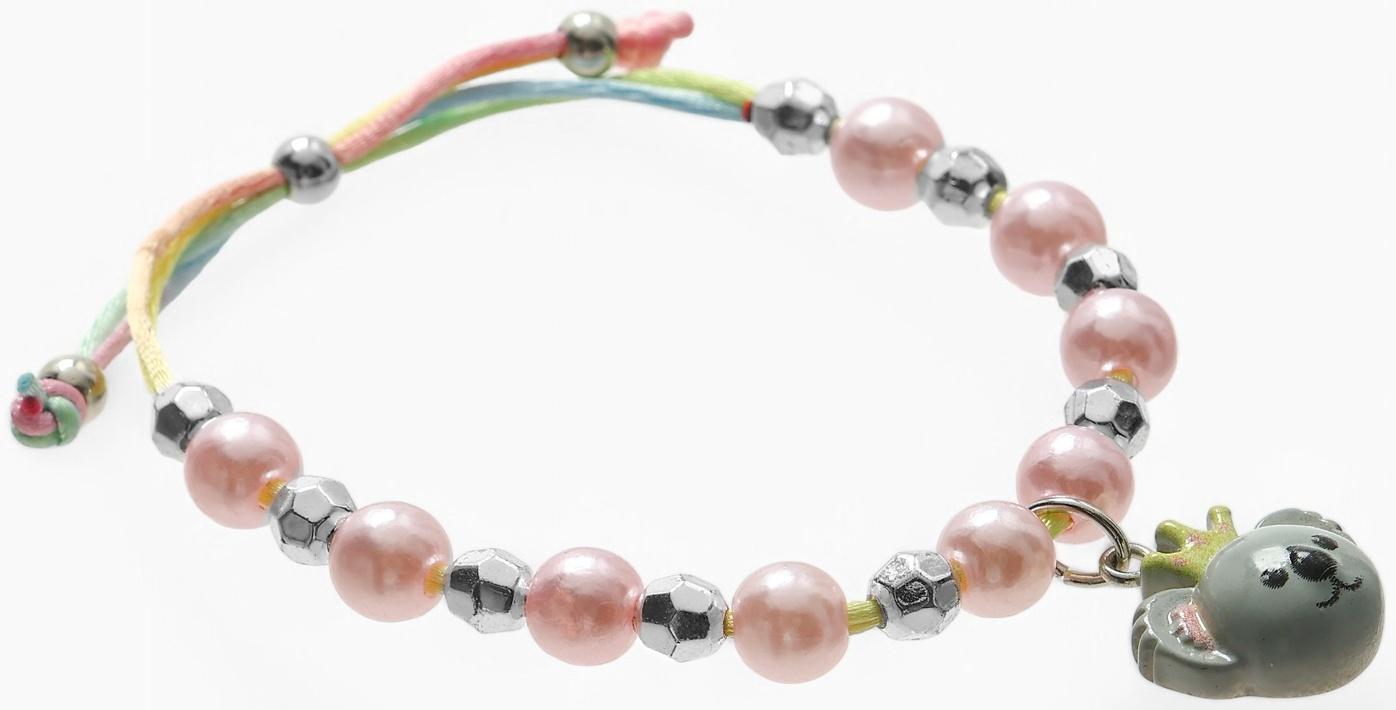 Браслет детский «Выбражулька» на затяжке, коала с бусинами, цветной