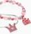 Набор детский Выбражулька «Корона», 2 предмета: кулон, браслет, замок, бело-розовый