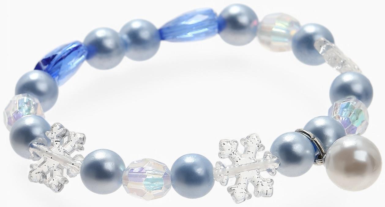 Набор детский Выбражулька «Зимняя принцесса», 2 предмета: кулон, браслет, бело-голубой