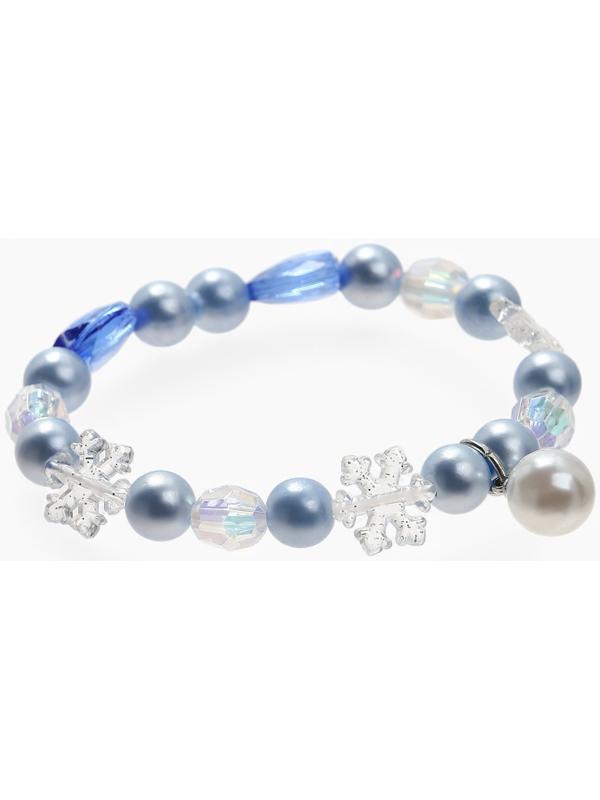 Набор детский Выбражулька «Зимняя принцесса», 2 предмета: кулон, браслет, бело-голубой