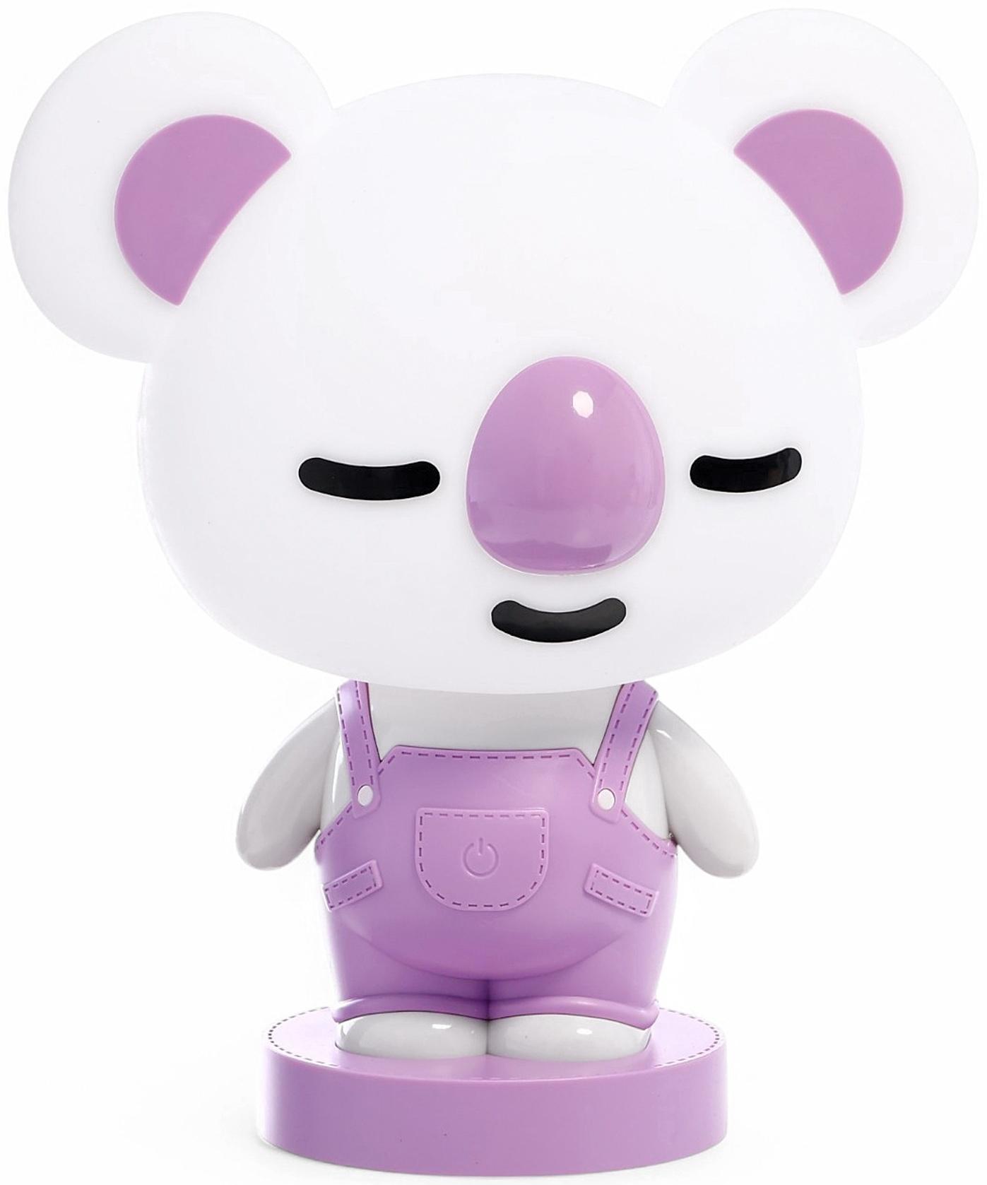 Лампа - ночник «Коала», световые эффекты, работает от сети, МИКС