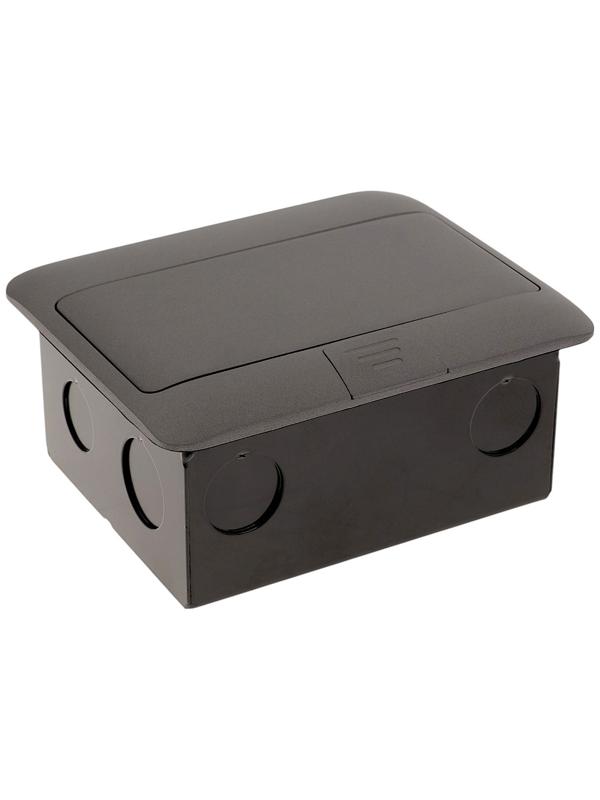 Розетка выдвижная, 16 А, двухместная, серая