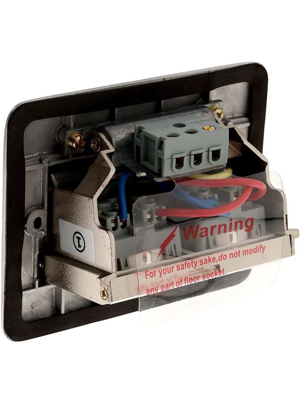 Розетка выдвижная, 16 А, двухместная