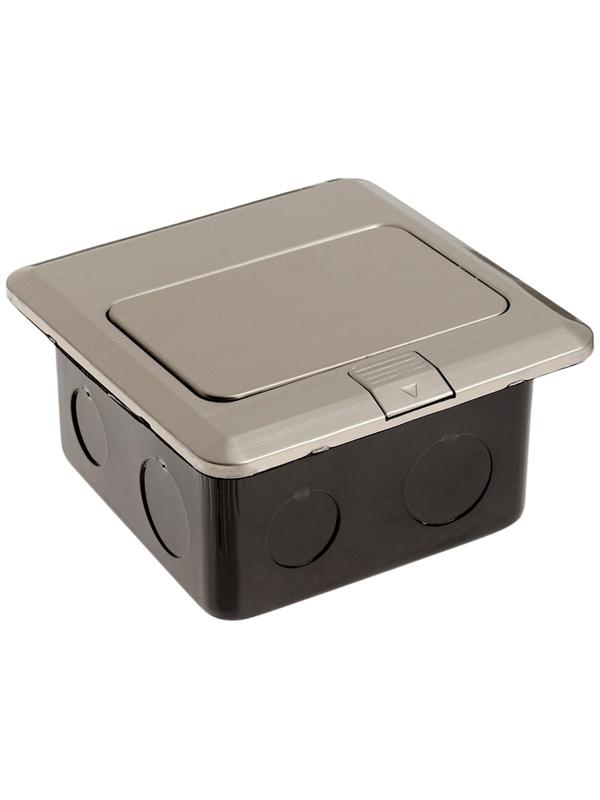 Розетка выдвижная, 16 А, одноместная, серебристая