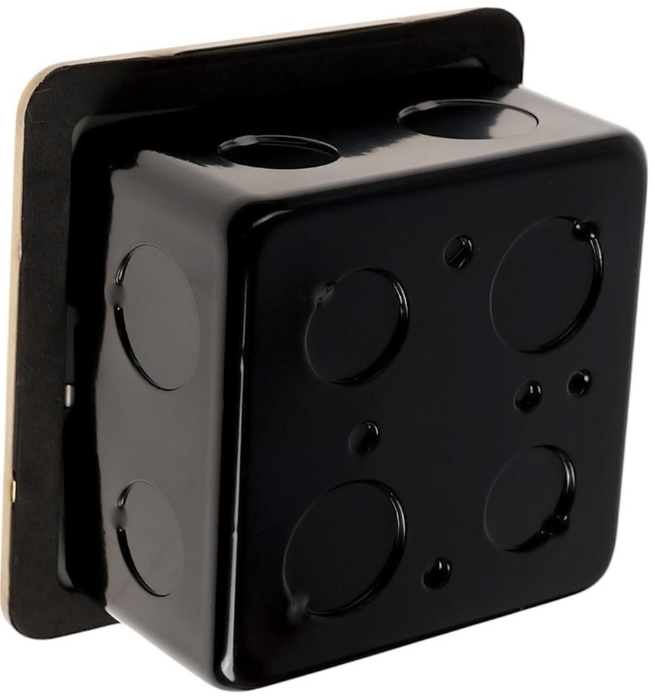 Розетка выдвижная, 16 А, одноместная, золотистая