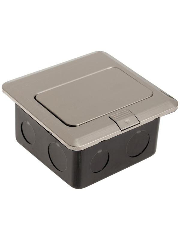 Розетка выдвижная, 16 А, одноместная, USB + Type-C, серебристая