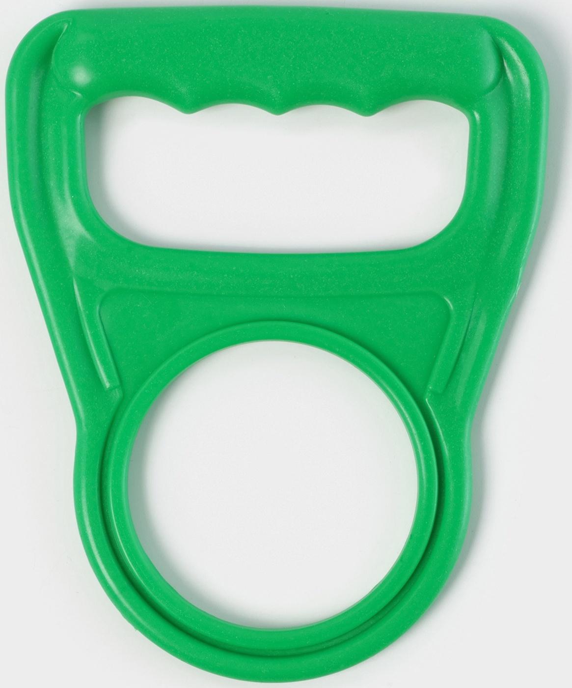 Ручка для переноса бутылей, 14×11.5×0.5 см, зелёная