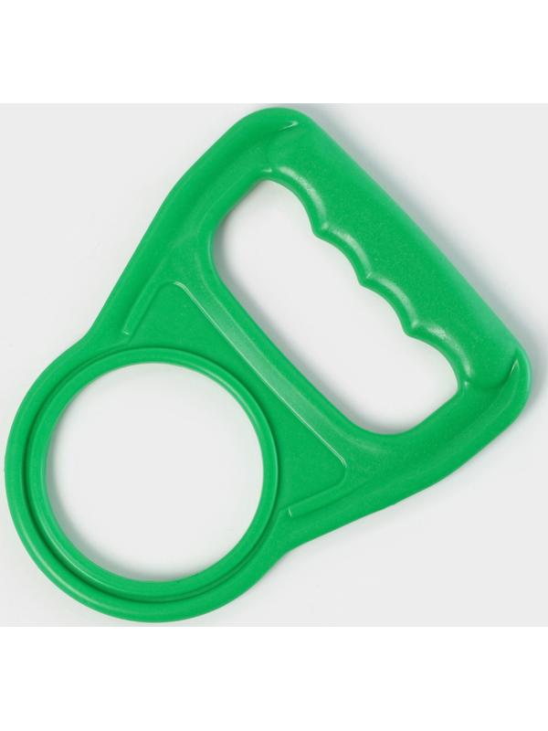 Ручка для переноса бутылей, 14×11.5×0.5 см, зелёная