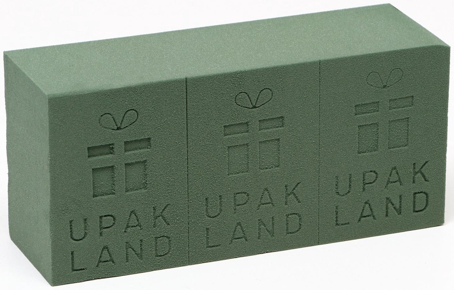 Губка флористическая для живых цветов UPAK LANd=22.5×10.5×7 см