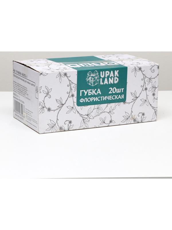 Губка флористическая для живых цветов UPAK LANd=22.5×10.5×7 см