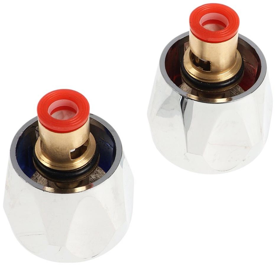 Набор ручек для смесителя ZEIN Z002K, с латунной кран-буксой 1/2