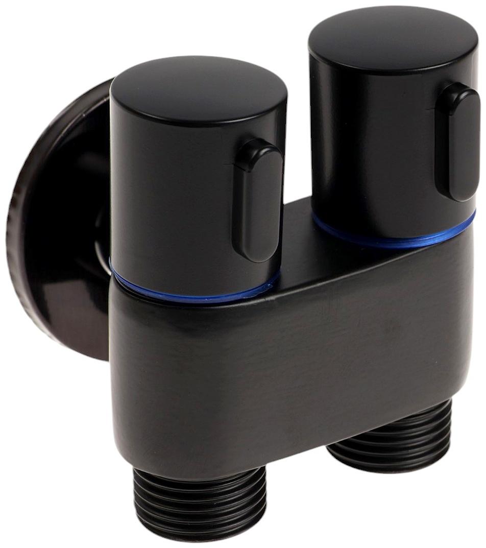 Кран двойной ZEIN engr, 1/2