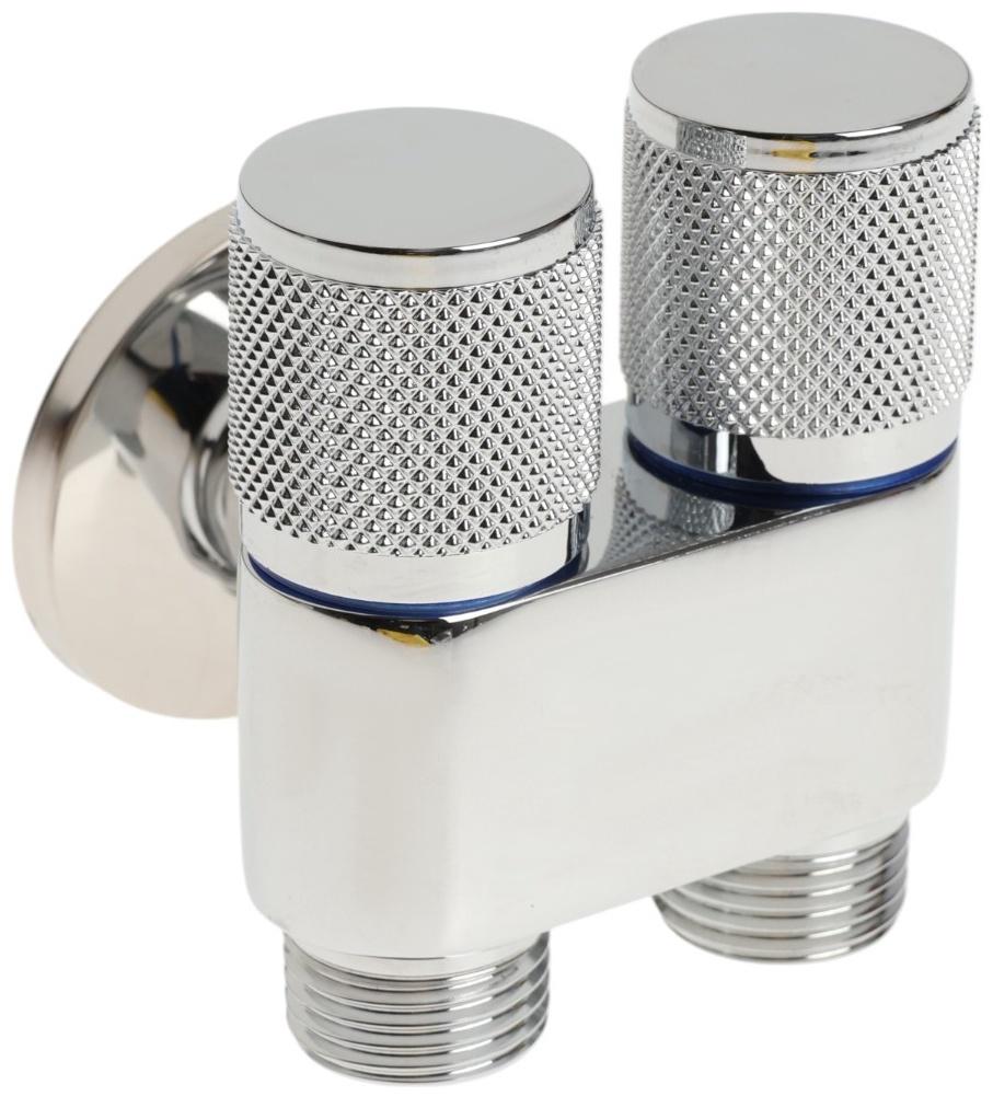 Кран двойной ZEIN engr, 1/2