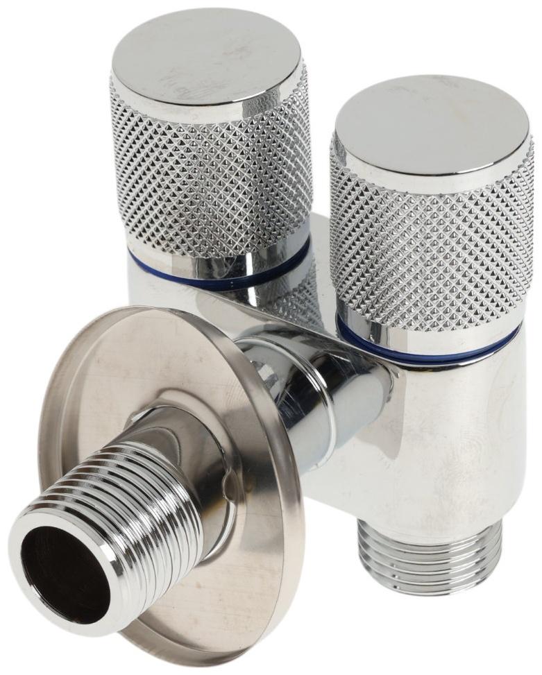 Кран двойной ZEIN engr, 1/2