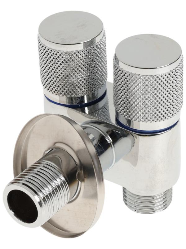 Кран двойной ZEIN engr, 1/2