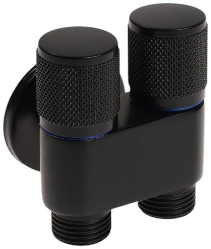 Кран двойной ZEIN engr, 1/2