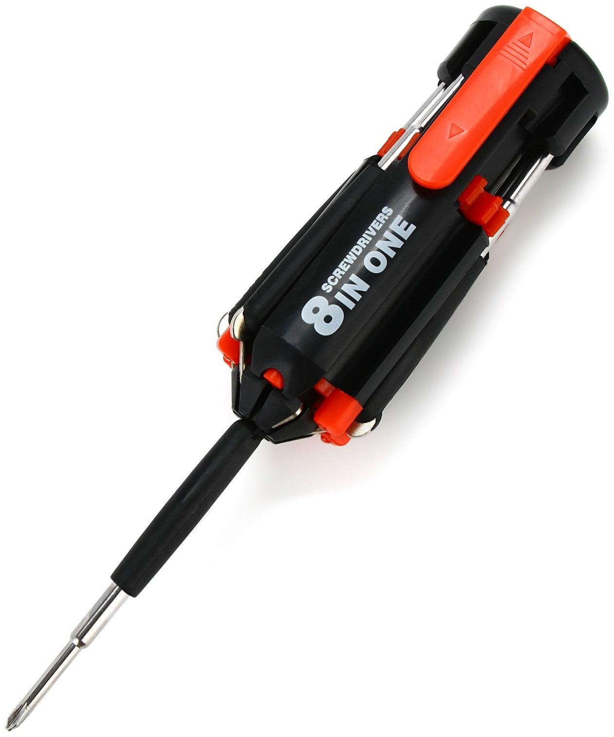 Фонарик-мультитул, 8 в 1, 12 см