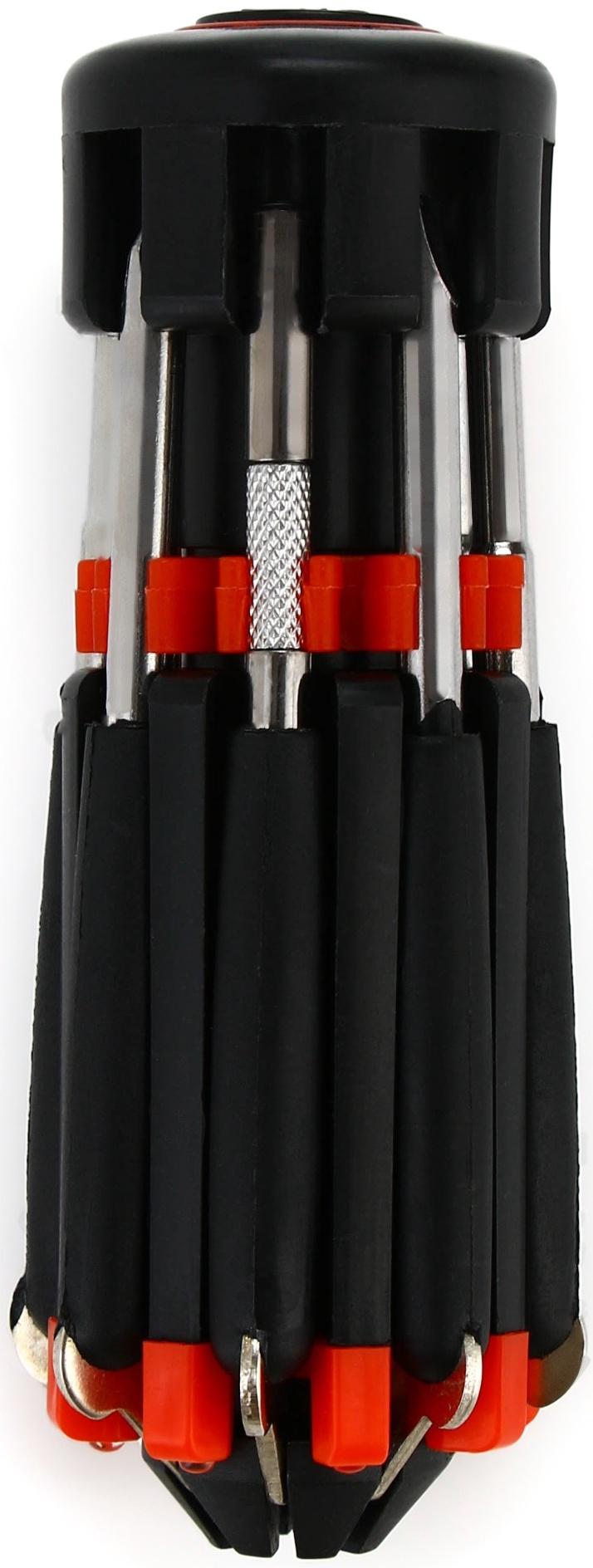 Фонарик-мультитул, 8 в 1, 12 см