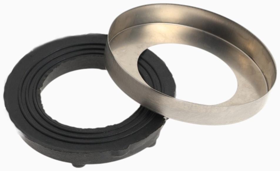 Подиум для смесителя, внешний диаметр 53 мм, внутренний диаметр 32 мм, с прокладкой, сатин