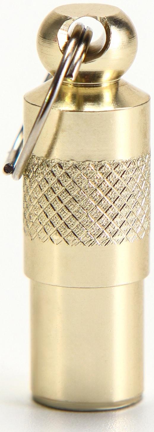 Адресник-капсула под записку, 0,9 х 2,75 см, золотой