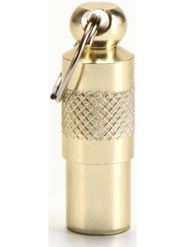 Адресник-капсула под записку, 0,9 х 2,75 см, золотой