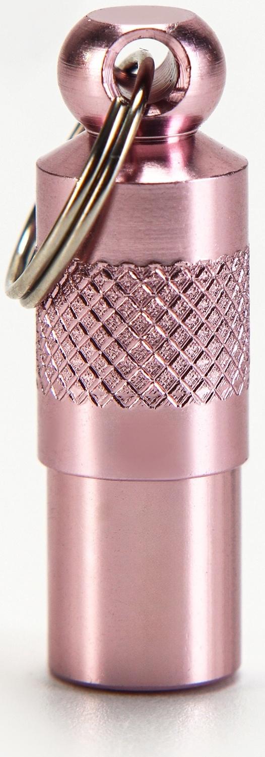 Адресник-капсула под записку, 0,9 х 2,75 см, розовый