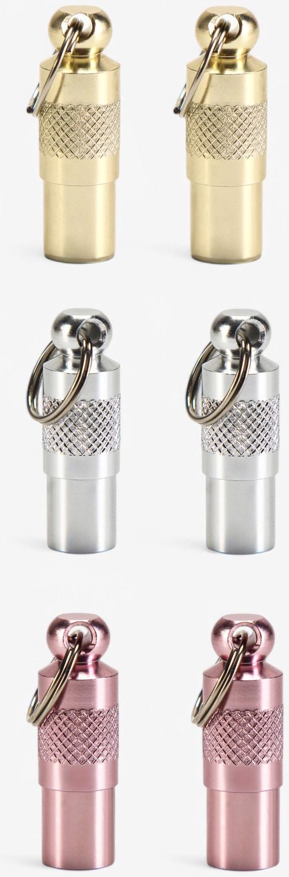 Адресник-капсула под записку, 0,9 х 2,75 см, фасовка 6 шт, микс