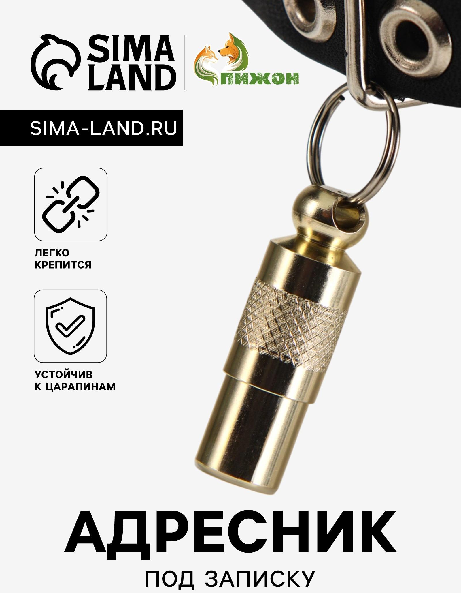 Адресник-капсула под записку, 0,9 х 2,75 см, фасовка 6 шт, микс