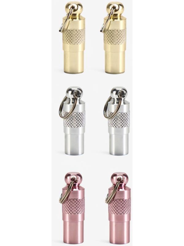 Адресник-капсула под записку, 0,9 х 2,75 см, фасовка 6 шт, микс