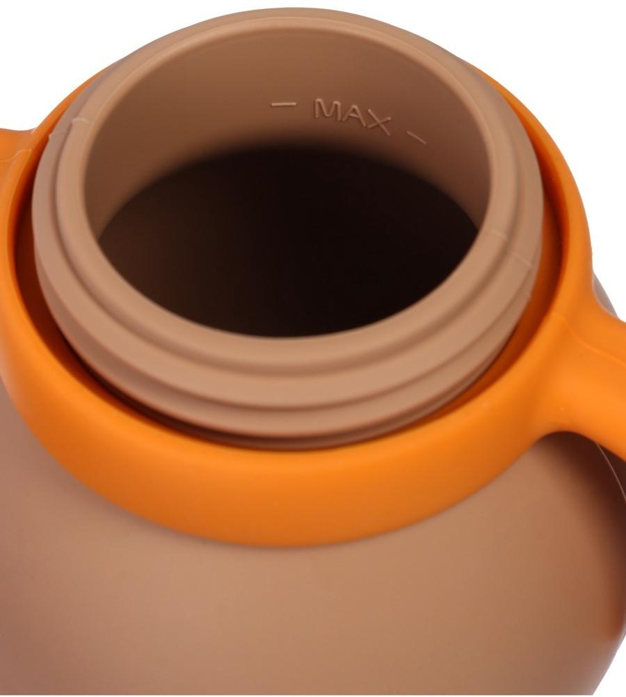 Поильник силиконовый с трубочкой, с ручками 6+ мес, 200мл, бежевый, Крошка Я