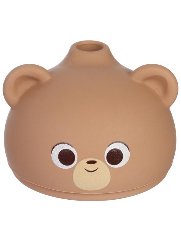 Поильник силиконовый с трубочкой, с ручками 6+ мес, 200мл, бежевый, Крошка Я