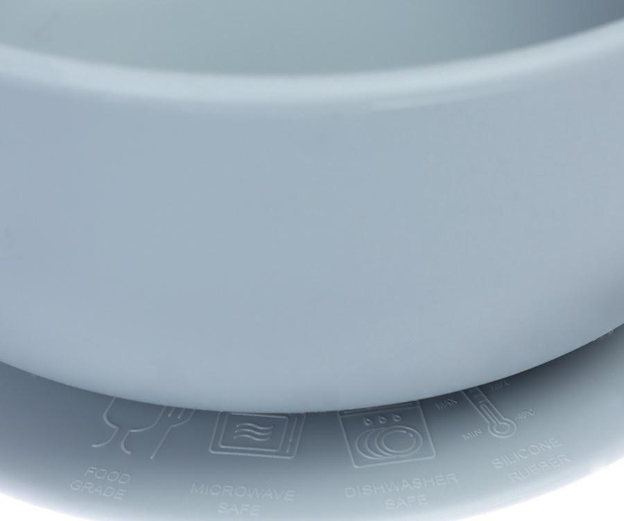 Крошка я, силиконовая миска, серия со слонеком, серый SL-07261