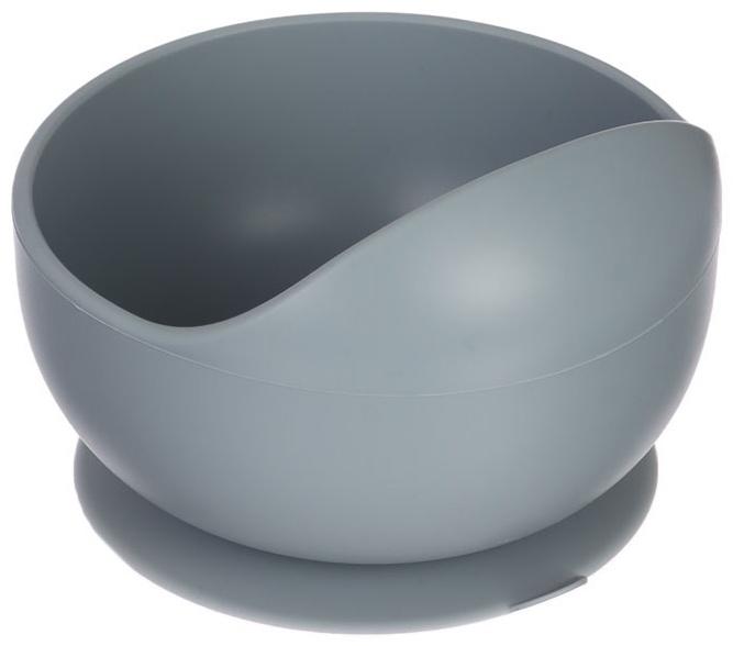 Крошка я, силиконовая миска, серия со слонеком, серый SL-07261
